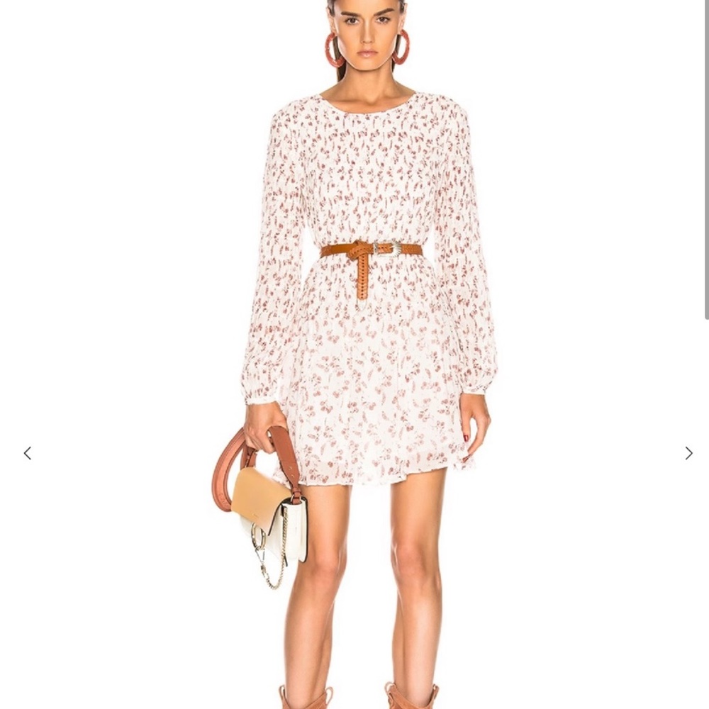 Frame Smocked Floral Shift Dress Size M